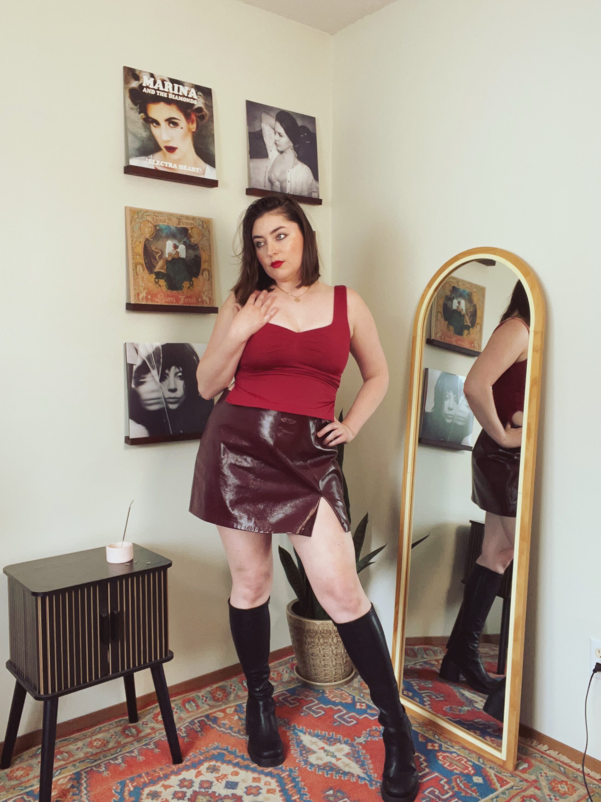 Serve in a Cherry Coded Date Night Look