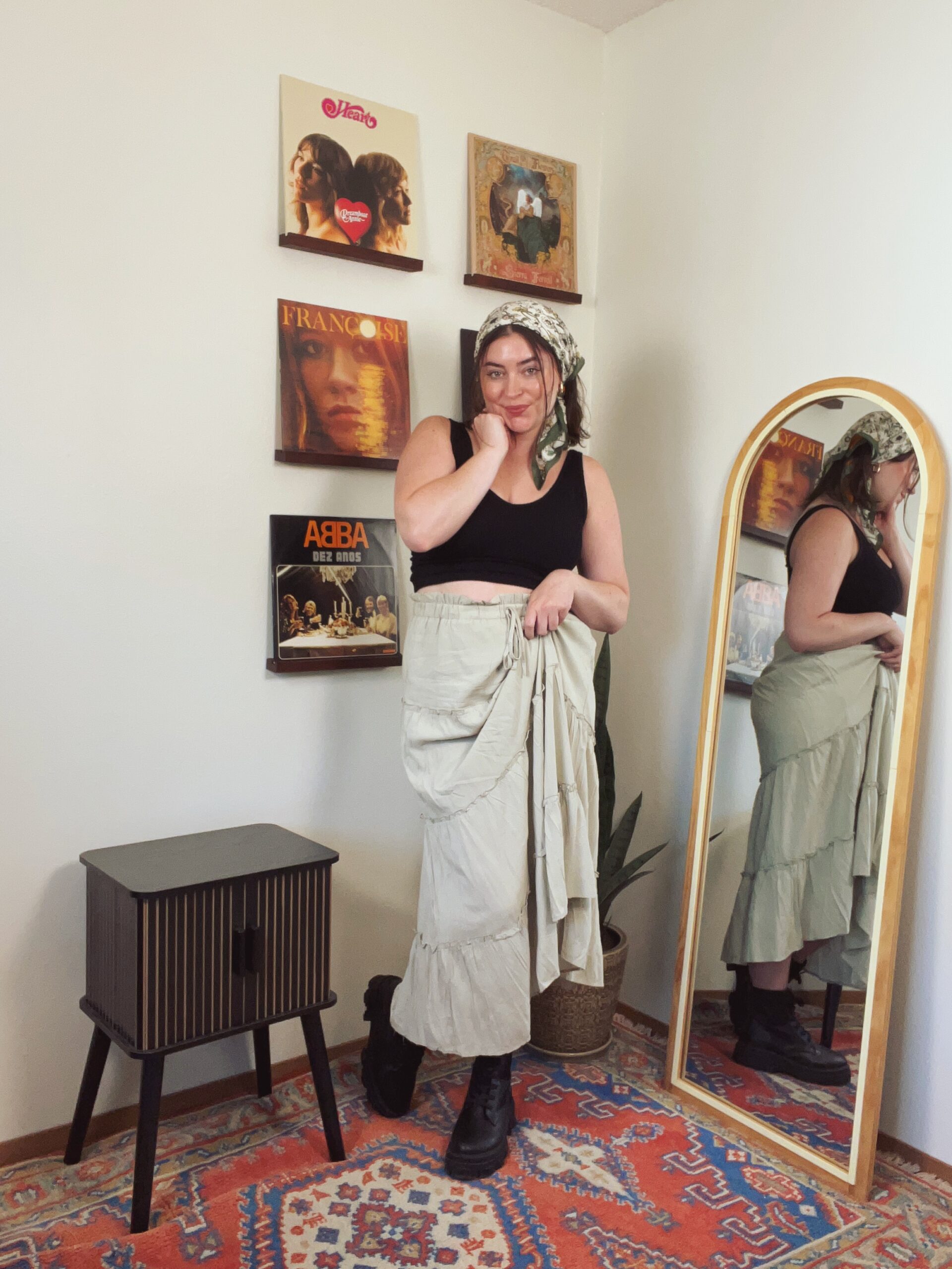 Cottagecore for the Grunge Girl: Maxi Skirts + Combat Boots