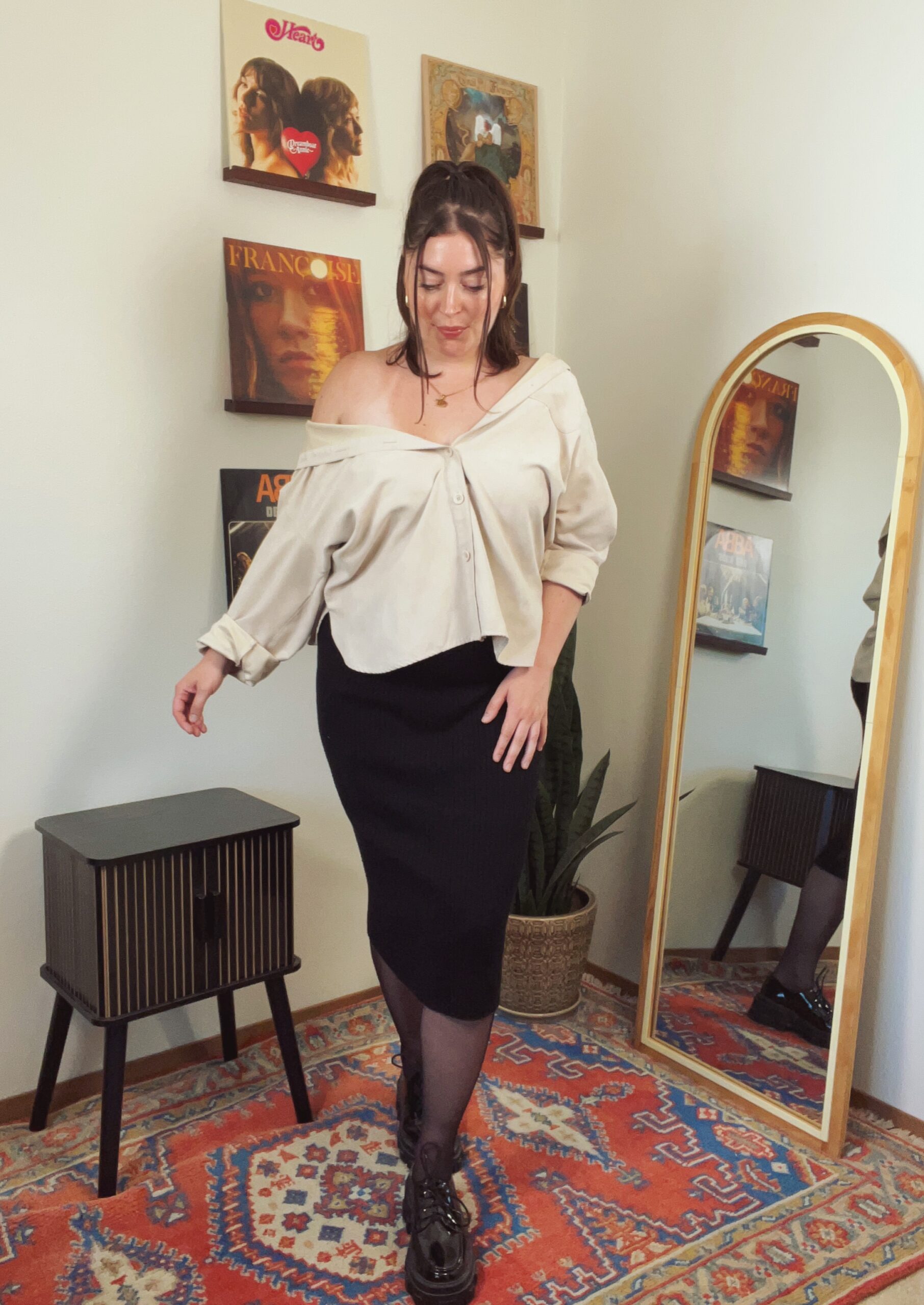 Transform Your Oversize Button-Down Into a Trendy Top