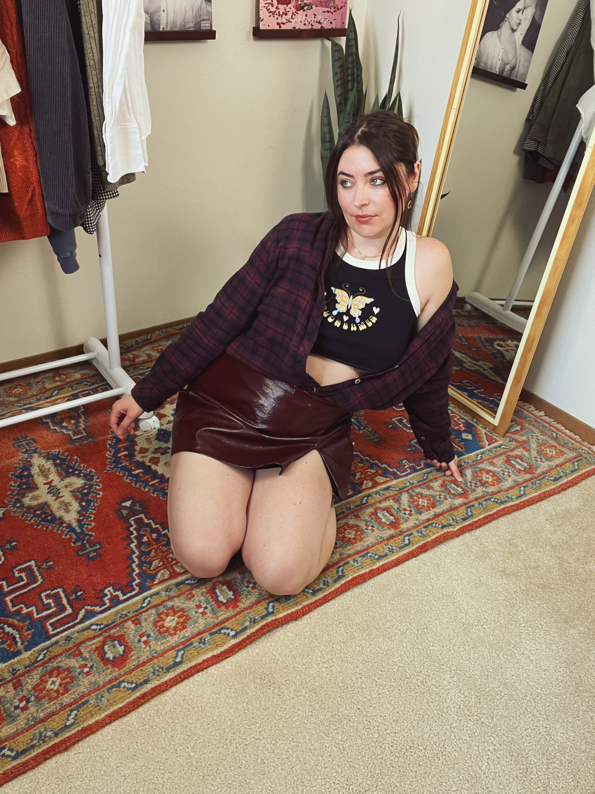 Try Out a New Way to Tuck in Your Flannel This Spring